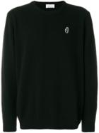 Wood Wood Embroidered Chest Patch Sweater - Black