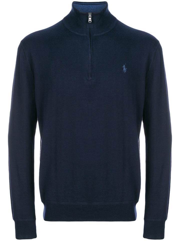 Polo Ralph Lauren Zip Turtleneck Sweater - Blue