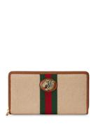 Gucci Rajah Zip Around Wallet - Brown