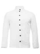 Christopher Nemeth Club Collar Shirt, Men's, Size: Large, White, Cotton