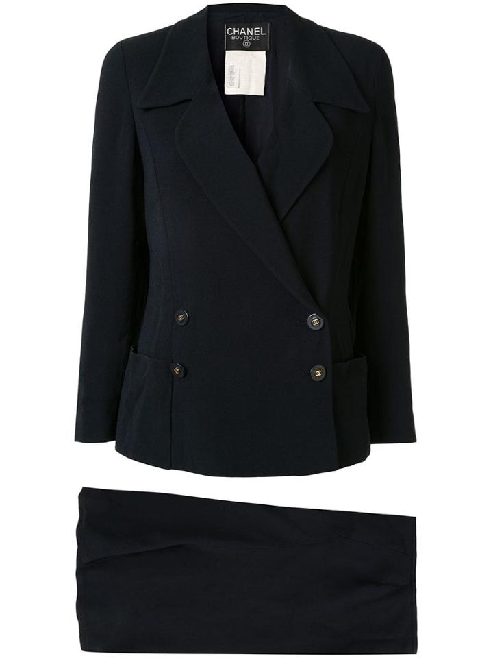 Chanel Pre-owned Chanel Long Sleeve Setup - Blue