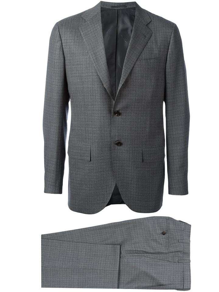 Kiton Checked Suit