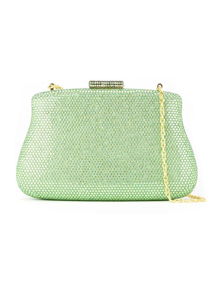 Serpui Embellished Clutch Bag, Women's, Green