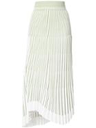 Mrz Embroidered Draped Skirt - White