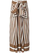 Tome Baja Striped Draped Tie Skirt