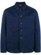 Barena Buttoned Blazer, Men's, Size: 48, Blue, Cotton