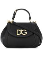 Dolce & Gabbana Twist Logo Plaque Tote - Black