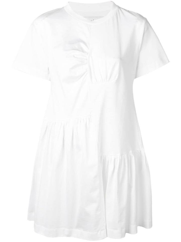 Marques'almeida Ruched Detail T-shirt Dress - White