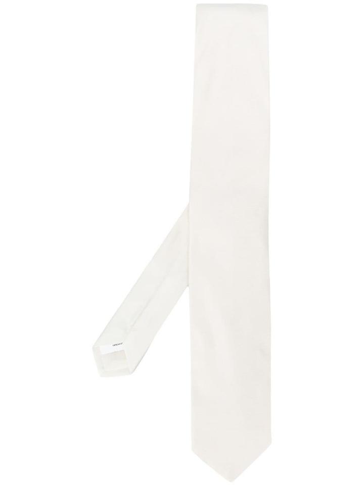 Lardini Woven Tie - White