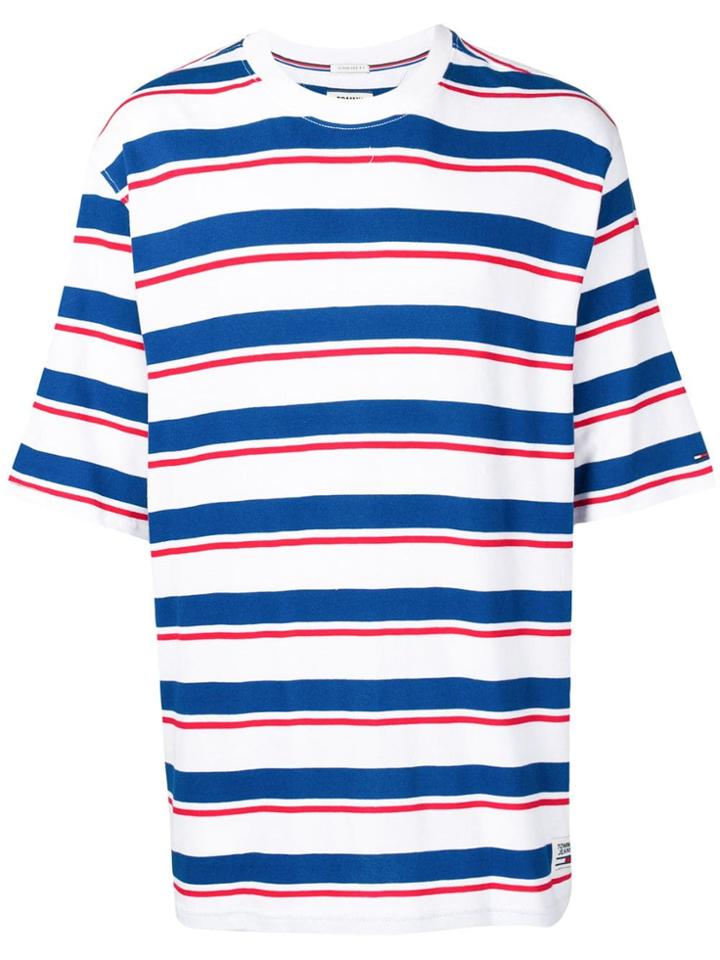 Tommy Jeans Multi Stripe T-shirt - White