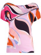 Emilio Pucci Printed Shortsleeved T-shirt - Pink