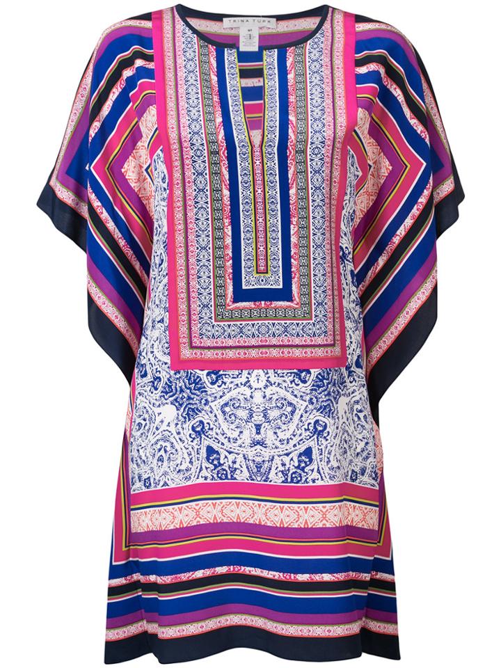 Trina Turk Kaftan Dress - Pink & Purple