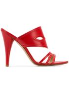 Vivienne Westwood Cross Strap Sandals - Red
