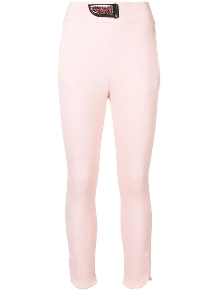 Mr & Mrs Italy Slim Cropped Leggings - Pink