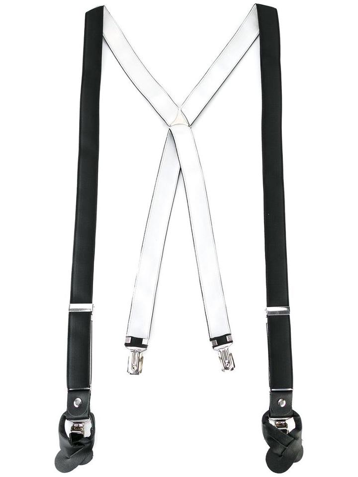 Fefè 'telraso' Braces, Adult Unisex, Black, Elastodiene/leather