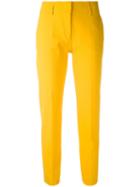 Piazza Sempione - Cropped Trousers - Women - Cotton/spandex/elastane - 46, Yellow/orange, Cotton/spandex/elastane