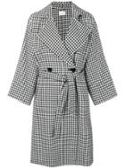 Simon Miller Houndstooth Double Breasted Coat - Black