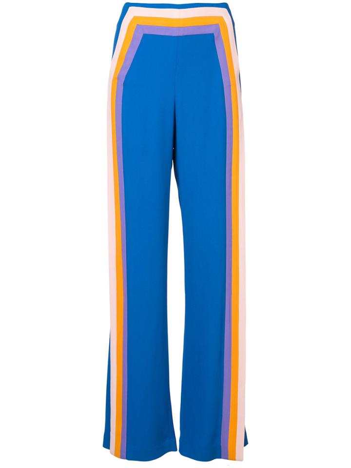 Rosie Assoulin Loose-fit Slit Trousers - Blue