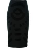 Mcq Alexander Mcqueen Tribal Markings Flock Skirt