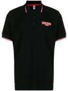 Moschino Logo Short-sleeve Polo Shirt - Black