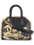 Stella Mccartney Falabella Embroidered Box Tote - Black