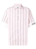 Calvin Klein 205w39nyc Striped Short-sleeved Shirt - Pink