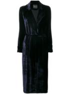 Roberto Collina Belted Coat - Blue