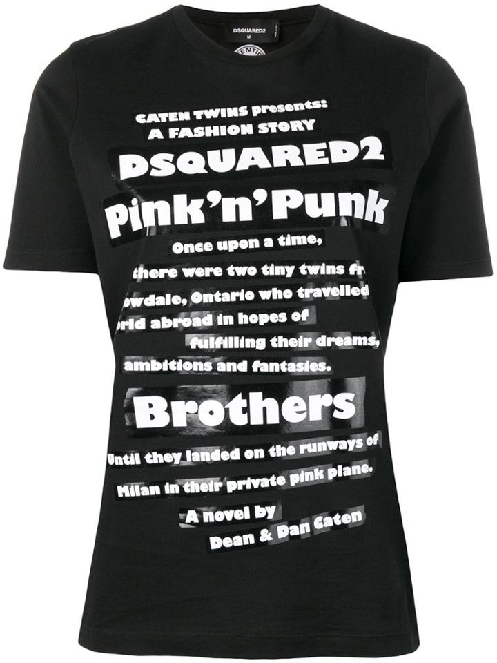 Dsquared2 Pink'n'punk T-shirt - Black