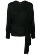 Esteban Cortazar Scarf Top - Black