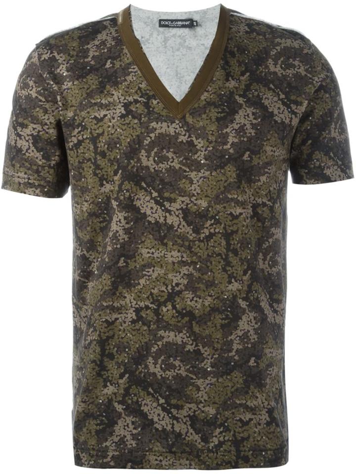 Dolce & Gabbana Pixel Camouflage Print T-shirt