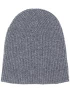 Roberto Collina Cashmere Knitted Beanie - Grey