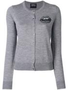 Markus Lupfer Lips Embellished Cardigan - Grey