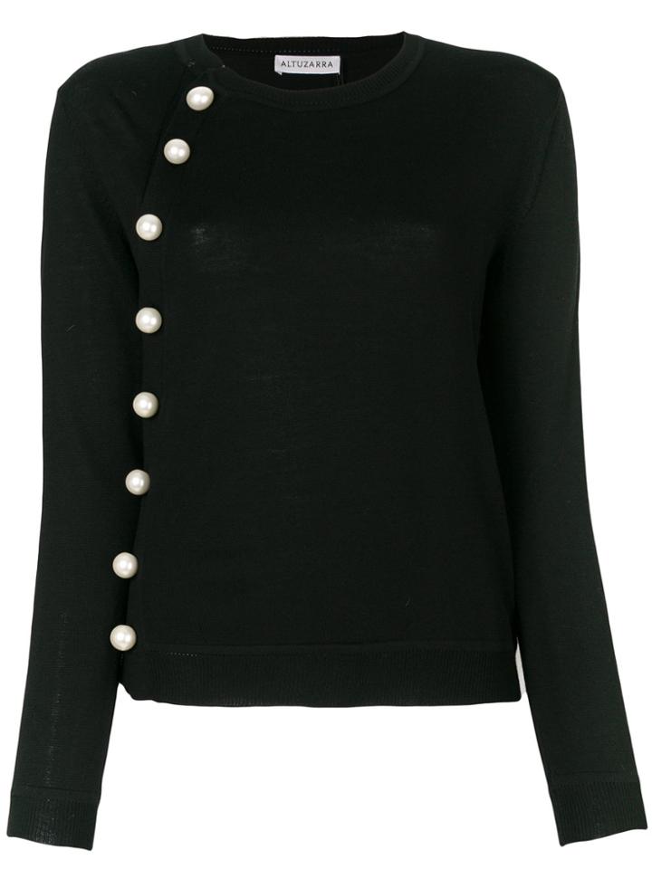 Altuzarra Pearl Embellished Jumper - Black
