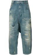 Mostly Heard Rarely Seen Cropped Jeans - Blue