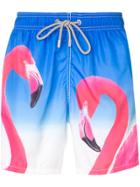 Mc2 Saint Barth Barbados Flamingo Swim Shorts - Blue