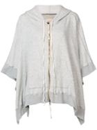 Greg Lauren - Loose-fit Zipped Hoodie - Women - Cotton - One Size, Grey, Cotton