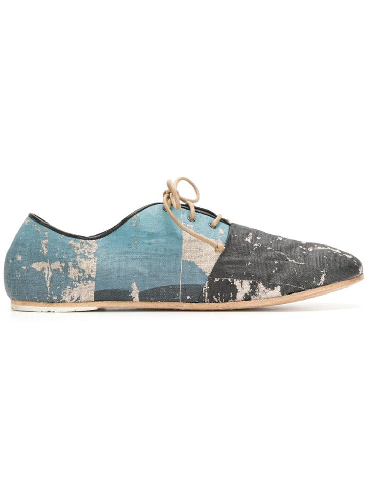 Marsèll Distressed Two Tone Brogues - Blue