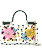 Dolce & Gabbana - Embellished Wallet Bag - Women - Calf Leather/acetate/brass/glass - One Size, White, Calf Leather/acetate/brass/glass