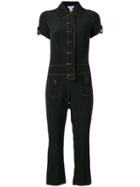 Moschino Vintage 2000's Cropped Jumpsuit - Black