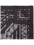 Palm Angels Logo Paisley Neck Scarf - Black
