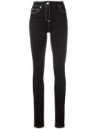 Carven Cleo Jeans, Women's, Size: 38, Black, Cotton/polyester/spandex/elastane