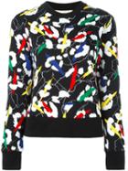 Être Cécile Abstract Print Sweatshirt, Women's, Size: Medium, Black, Cotton
