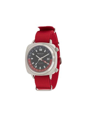 Briston Watches Clubmaster Gmt Traveller Stainless Steel Watch - Black