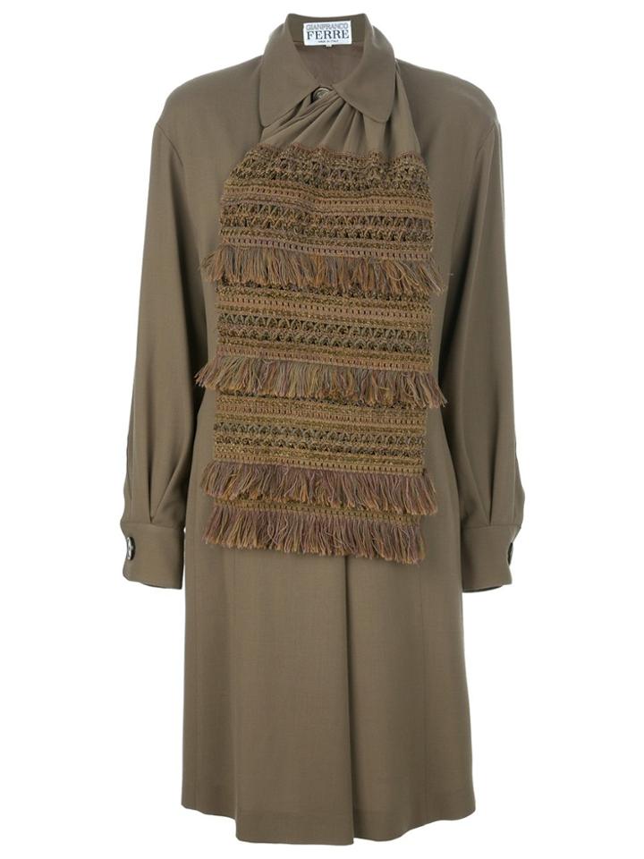 Gianfranco Ferre Vintage Shift Dress - Green