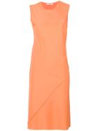 A.f.vandevorst Fitted Midi Dress - Yellow & Orange
