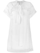 Ermanno Scervino Lace Detail Mini Dress - White