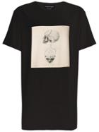 Alexander Mcqueen Oversized Printed T-shirt - Black