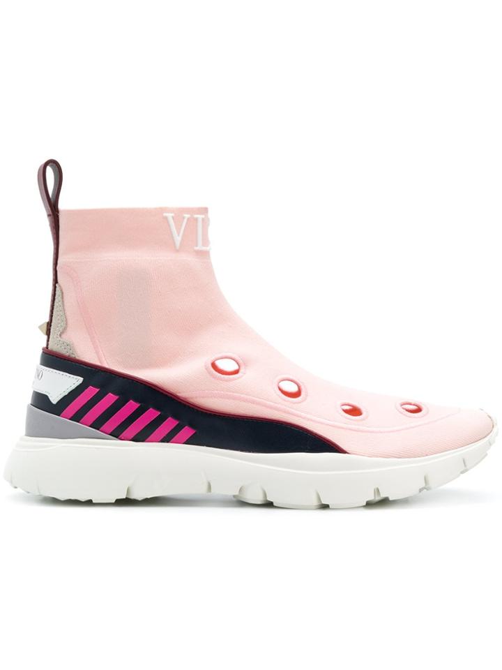 Valentino Valentino Garavani Heroes Her Sneakers - Pink & Purple