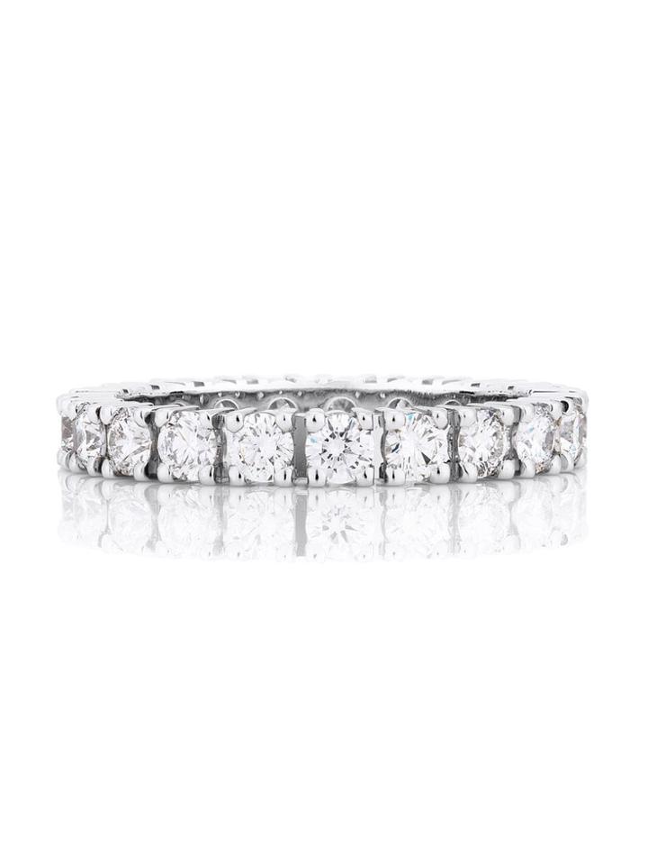 De Beers Platinum Db Classic Full Eternity Diamond 2.5mm Band -