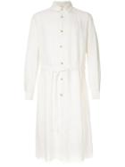 Forme D'expression Long Oversized Shirtjuxtaposed Shirt Coat - White